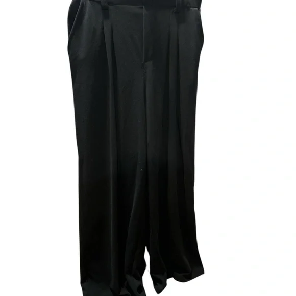 HALARA Elegant Black Wide-Leg Pants - Picture 3 of 6
